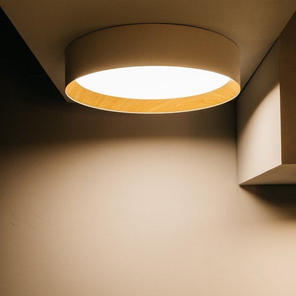 Krémové LED stropní svítidlo ø 45 cm – SULION-image-1