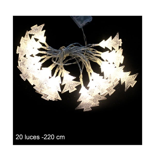 Béžový světelný LED řetěz Unimasa Pino, 20 světýlek