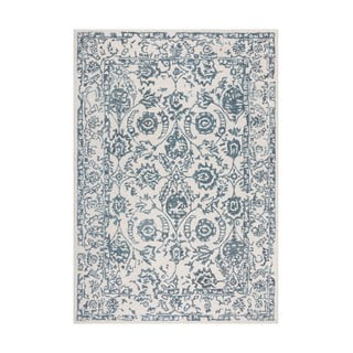 Bílý/modrý vlněný koberec 230x160 cm Yasmin - Flair Rugs