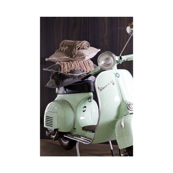 Světle zelený pléd BePureHome Coarse, 130 x 170 cm-image-1