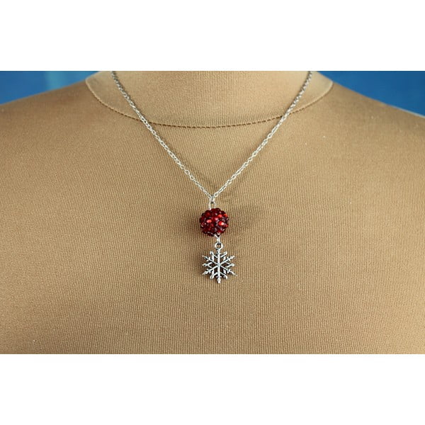 Náhrdelník Christmas Snowflake-image-1
