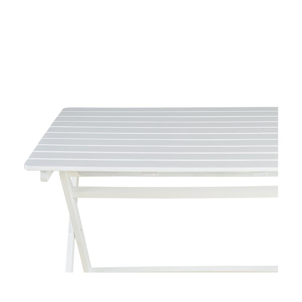 Bílý zahradní stůl z akáciového dřeva Bonami Essentials Natur, 114 x 88 cm-image-4
