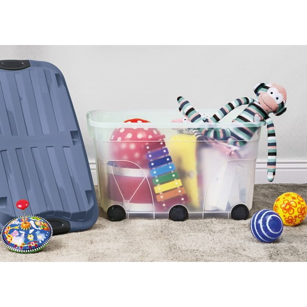 Plastový úložný box s víkem Roller – Rotho-image-2