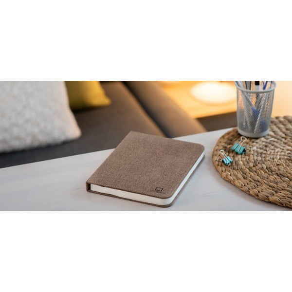 LED stolní lampa s textilním stínidlem (výška 2,5 cm) – Gingko-image-1