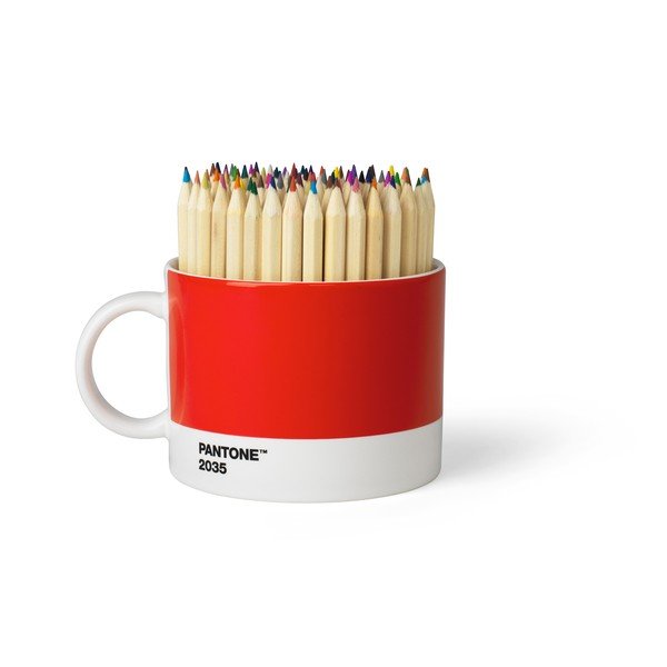Červený porcelánový hrnek 475 ml Red 2035 – Pantone-image-2
