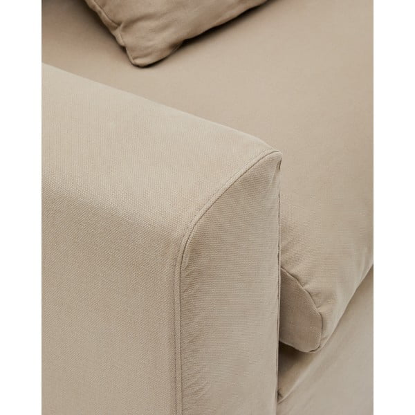 Béžová lněná pohovka 240 cm Nora – Kave Home-image-2