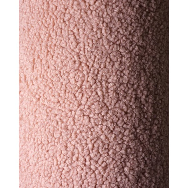 Růžový dětský pohovkový polštář z textilie bouclé Teddy Pouch – Wigiwama-image-3