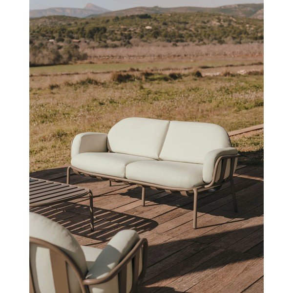 Světle šedá zahradní pohovka Joncols – Kave Home-image-1