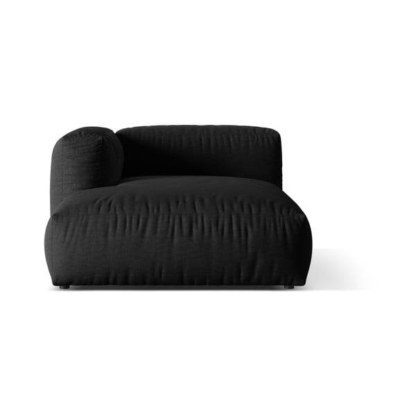 Černý modul pohovky (levý roh) Martina – Micadoni Home