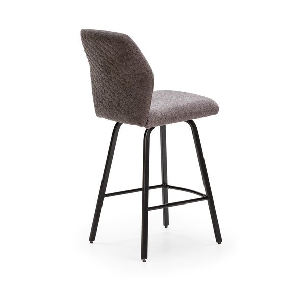 Tmavě šedé barové židle v sadě 4 ks 65 cm Bei – Marckeric-image-4