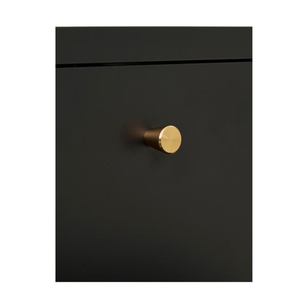 Černý kovový noční stolek Dalby – House Nordic-image-4