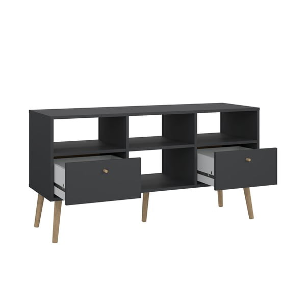 Antracitový TV stolek 117x61 cm Bodo – Tvilum-image-3