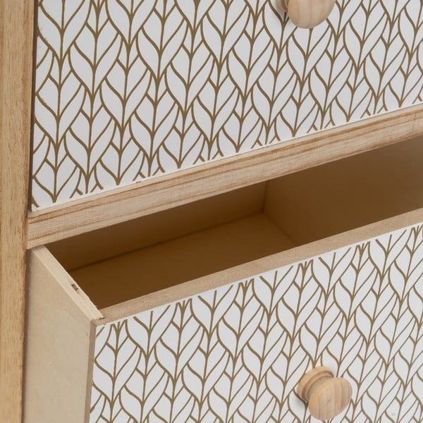 Vysoká komoda z masivu pavlovnie v přírodní barvě 34x78 cm – Casa Selección-image-1