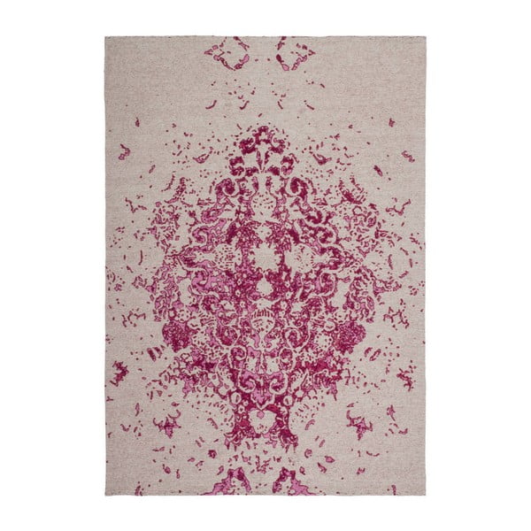 Ručně tkaný koberec Kayoom Sitar 700 Elfenbein Pink, 80 x 150 cm