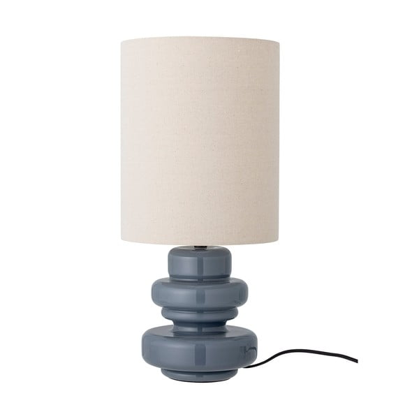 Modrá stolní lampa s textilním stínidlem (výška 51 cm) Fabiola – Bloomingville
