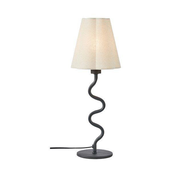 Béžová kovová stolní lampa s textilním stínidlem (výška 41 cm) Veya – Markslöjd