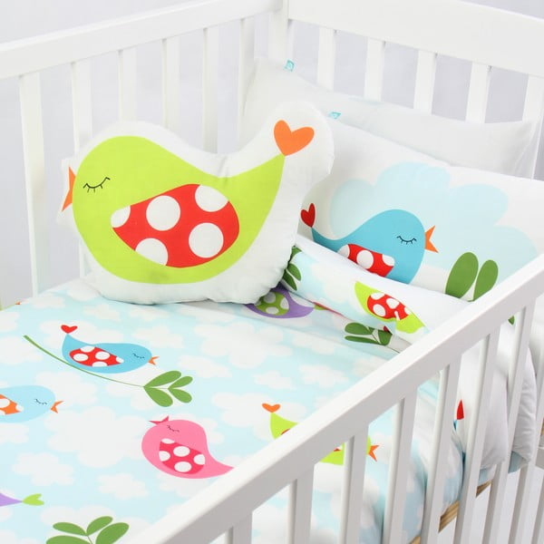 Dětské bavlněné povlečení na peřinu a polštář Mr. Fox Little Birds, 100 x 120 cm-image-2