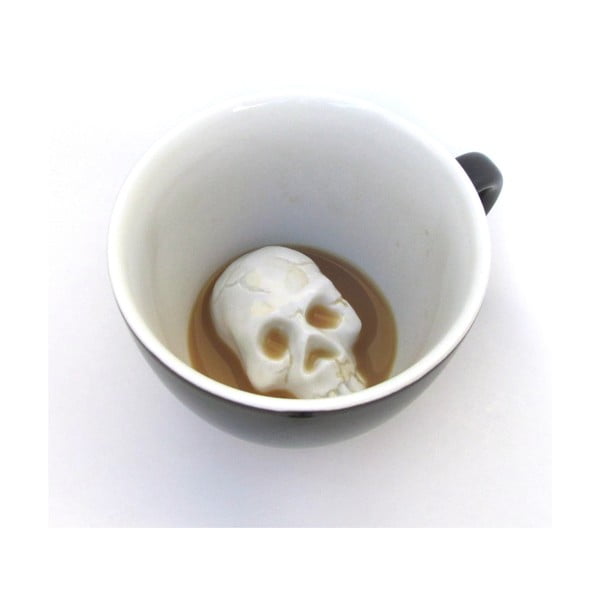 Hrnek Skull, 445 ml, černý
