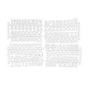 Bílá písmena na organizéry 11.5x20x3 cm – Homéa