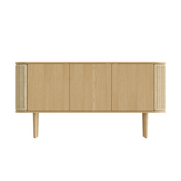 Nízká komoda v dekoru dubu v přírodní barvě 150x75 cm Treasures – UMAGE-image-3