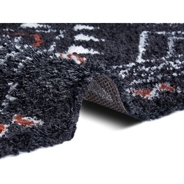 Černý koberec Mint Rugs Hurley, 80 x 150 cm-image-1