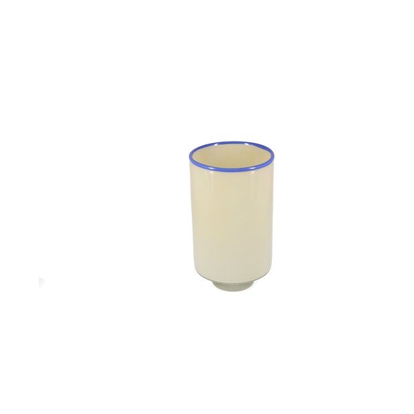 Krémová skleněná váza (výška 26 cm) Milo – ONA-image-2