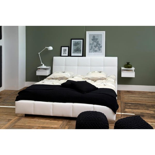 Bílý noční stolek závěsný Ashlan - Actona-image-2