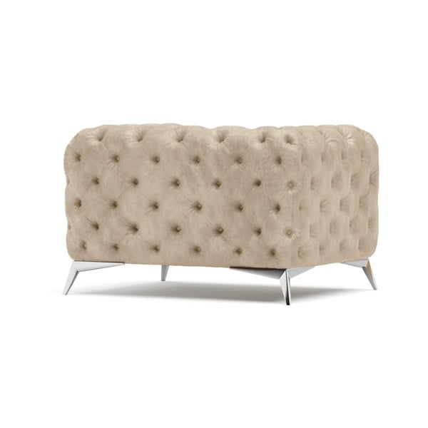 Béžové sametové křeslo Chelsea – Ropez-image-2