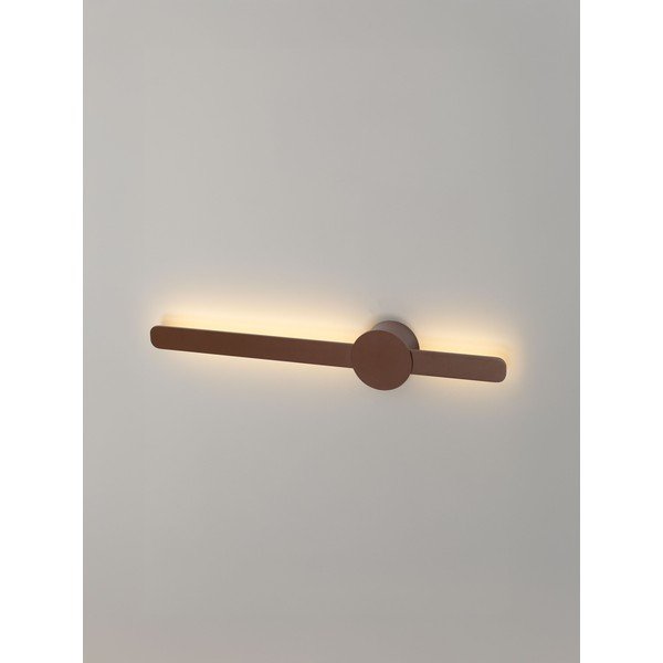Hnědé hliníkové LED nástěnné svítidlo Norei – Nova Luce-image-1