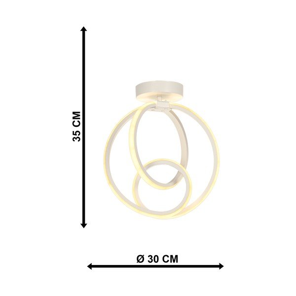 Bílé kovové LED stropní svítidlo Neo – Squid Lighting-image-4