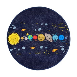 Tmavě modrý dětský koberec ø 120 cm Comfort – Mila Home