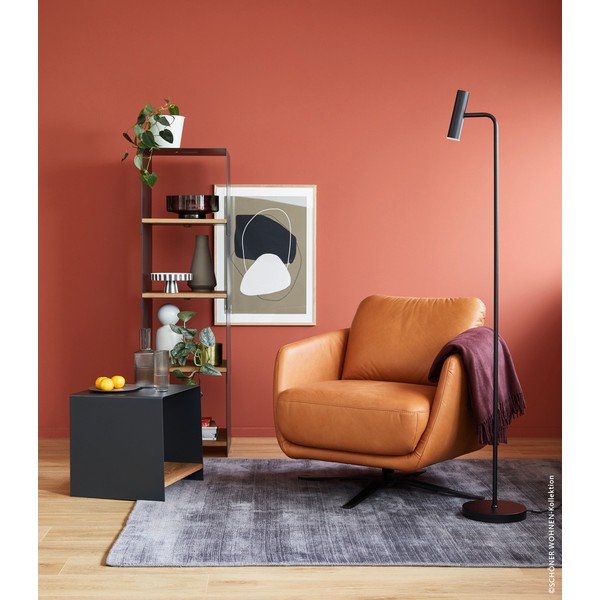 Černá LED stmívatelná stojací lampa (výška 154 cm) Stina – Fischer & Honsel-image-2