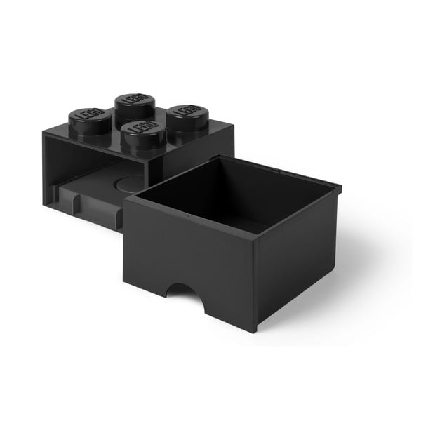 Černý úložný box čtverec LEGO®-image-3