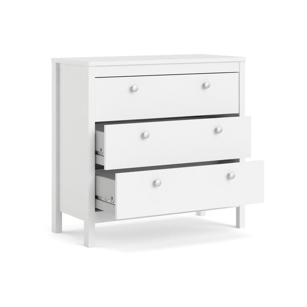 Bílá nízká komoda 82x80 cm Madrid – Tvilum-image-4