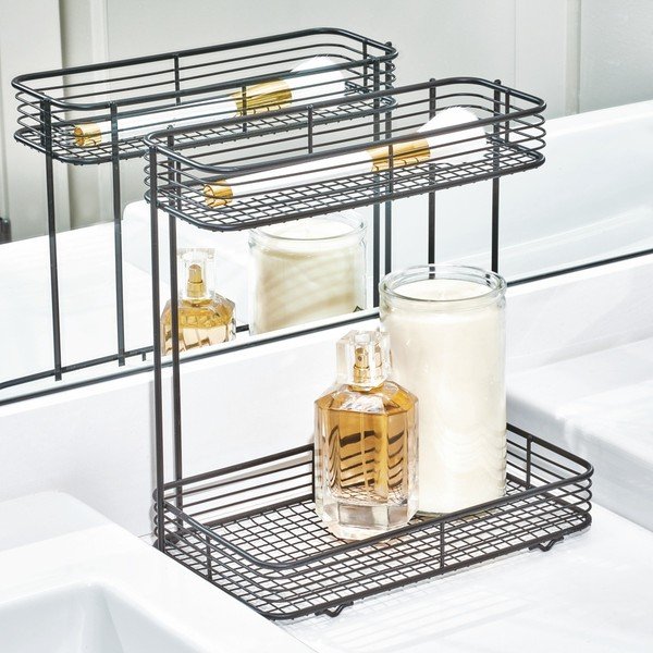 Černý dvoupatrový stojan iDesign Vienna-image-1