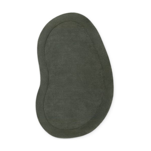 Tmavě zelený ručně tkaný koberec s příměsí vlny 125x200 cm Kari Organic – Villeroy&Boch