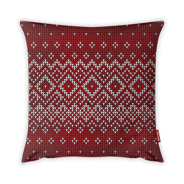 Povlak na polštář Vitaus Christmas Period Red Pattern, 43 x 43 cm