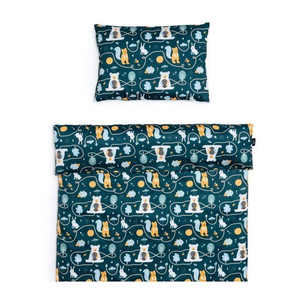 Bavlněné dětské povlečení do postýlky 135x100 cm Animal Friends - ESECO-image-1