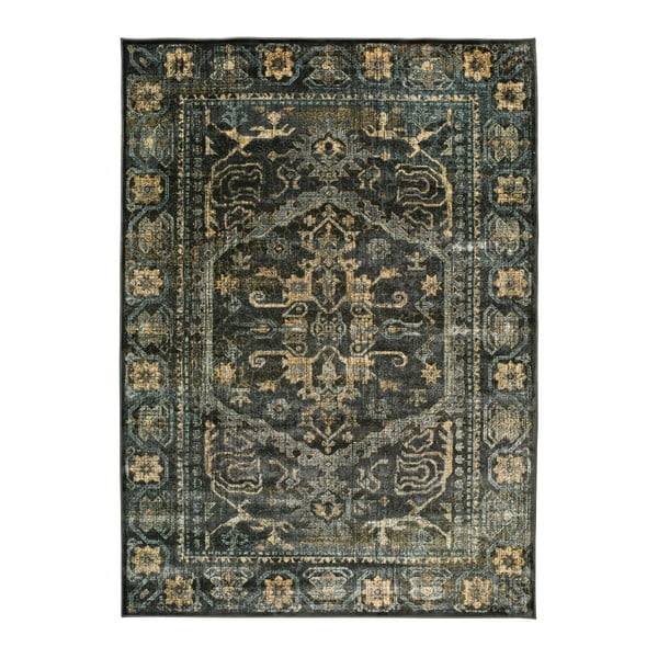 Černý koberec vhodný i do exteriéru Universal Lara Black, 140 x 200 cm