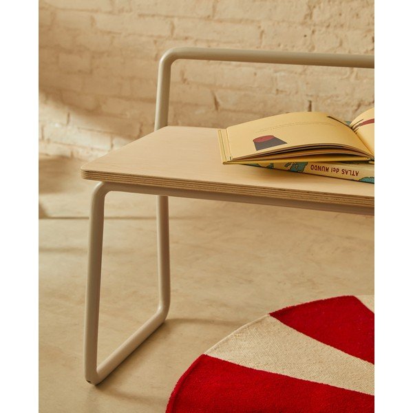 Béžová/v přírodní barvě lavice Tinn – Kave Home-image-1