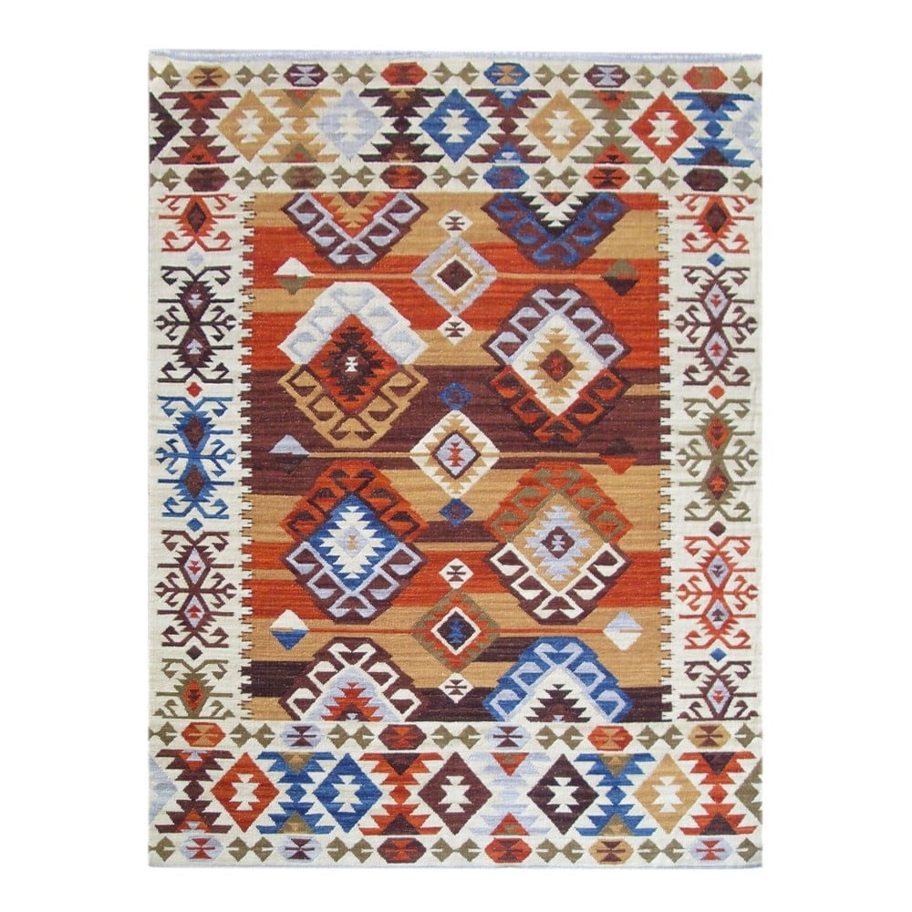 Ručně tkaný koberec Kilim Kaysar, 180x120cm