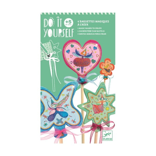 Set pro výrobu 4 kouzelných hůlek Djeco Fairy-image-1