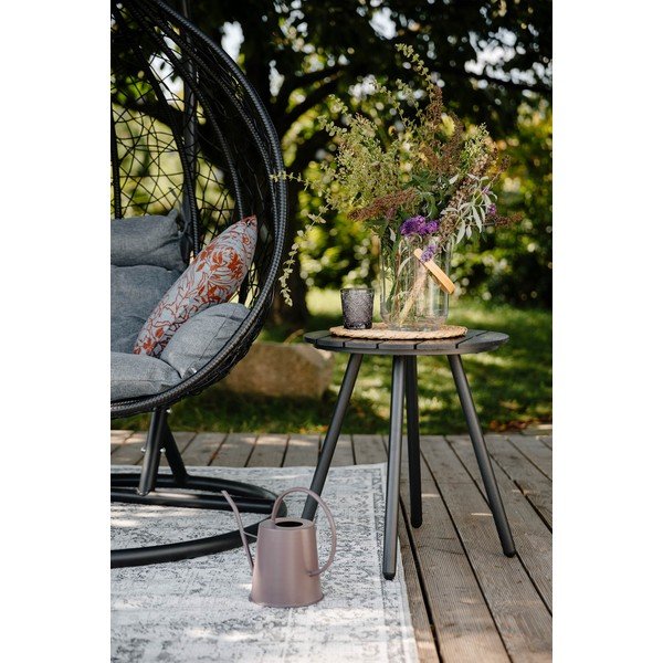 Šedý zahradní stůl Bonami Essentials Lounge, ø 51 cm-image-1