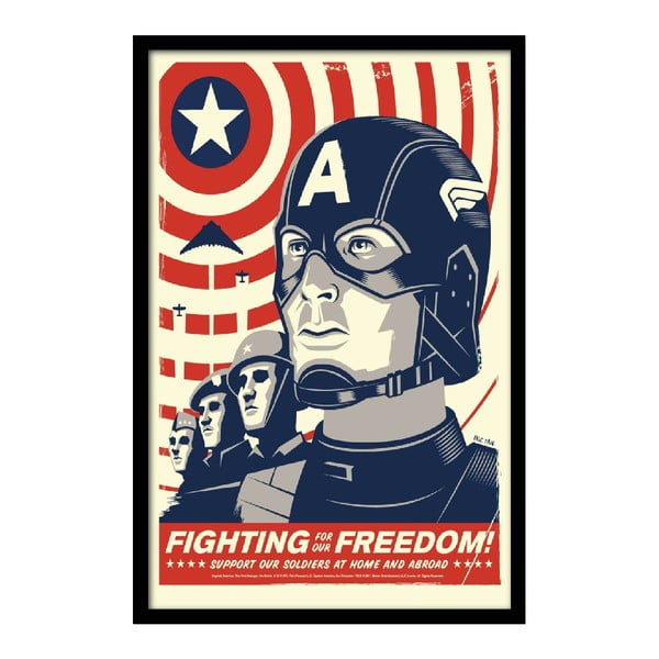 Plakát Fighting Freedom, 35x30 cm
