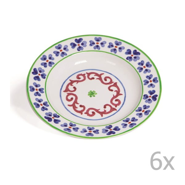 Sada 6 polévkových talířů Toscana Anghiari, 22.5 cm
