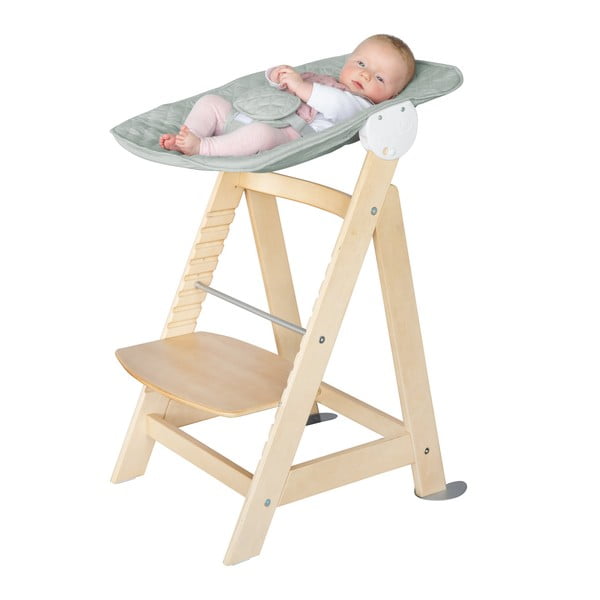 Jídelní židlička ve světle zeleno-přírodní barvě Style Born Up 2in1 – Roba-image-2