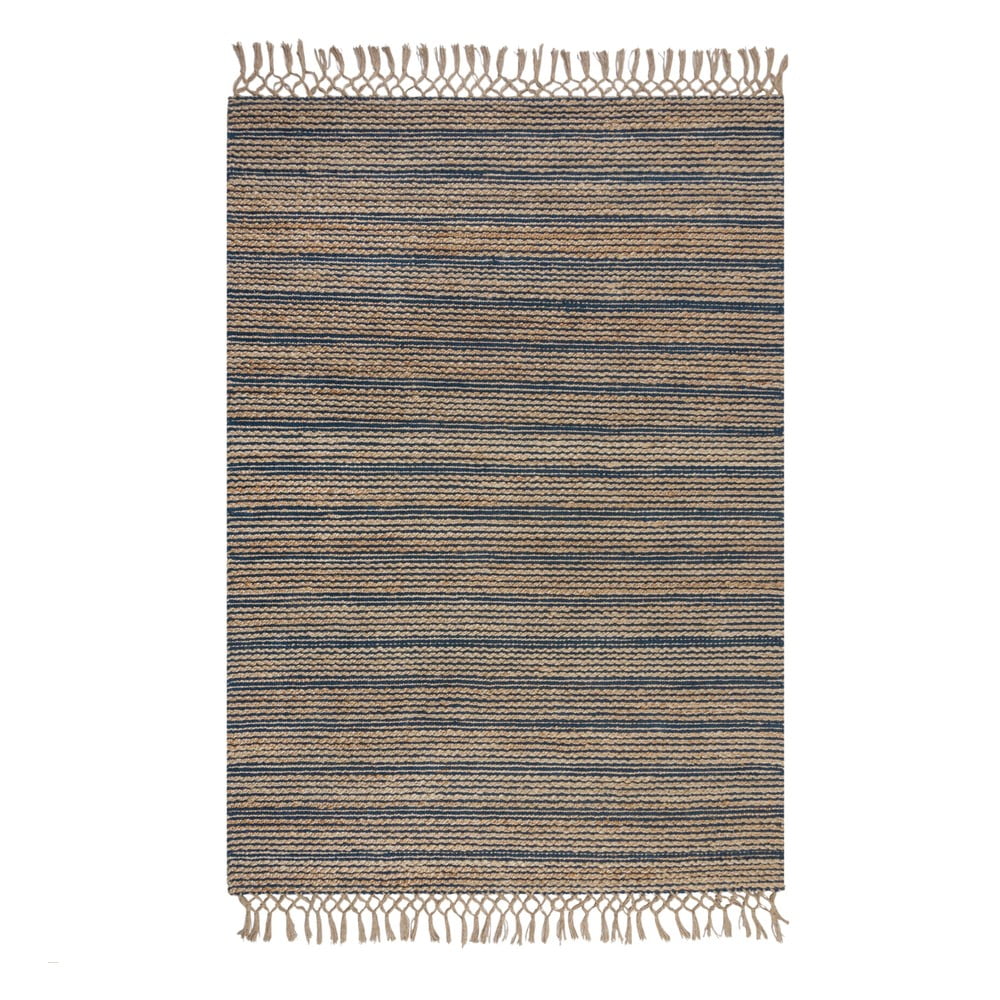 Modrý jutový koberec Flair Rugs Equinox, 120 x 170 cm
