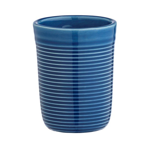Modrý keramický kelímek na kartáčky Wenko Sada-image-1
