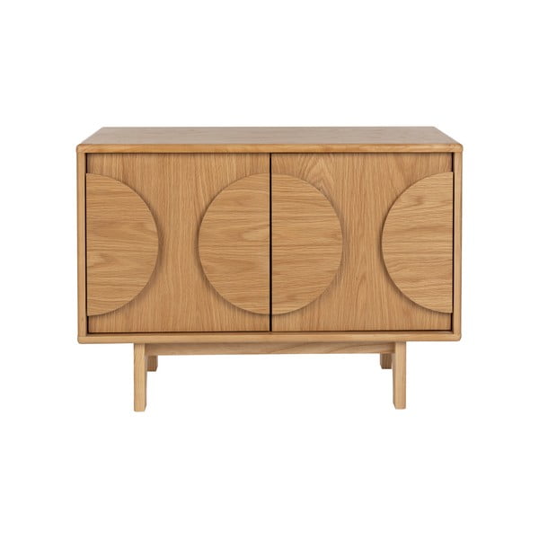 Nízká komoda v dekoru dubu v přírodní barvě 82x58 cm Groove – Zuiver