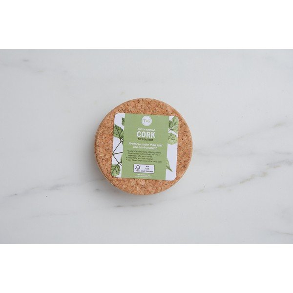 Sada 6 korkových podtácků T&G Woodware Marseille-image-1